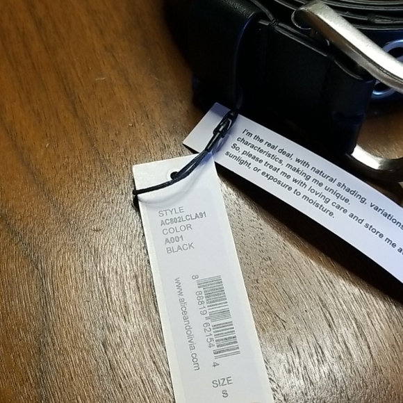 ?ALICE + OLIVIA? Eve Double Wrap Belt in Black main image 4